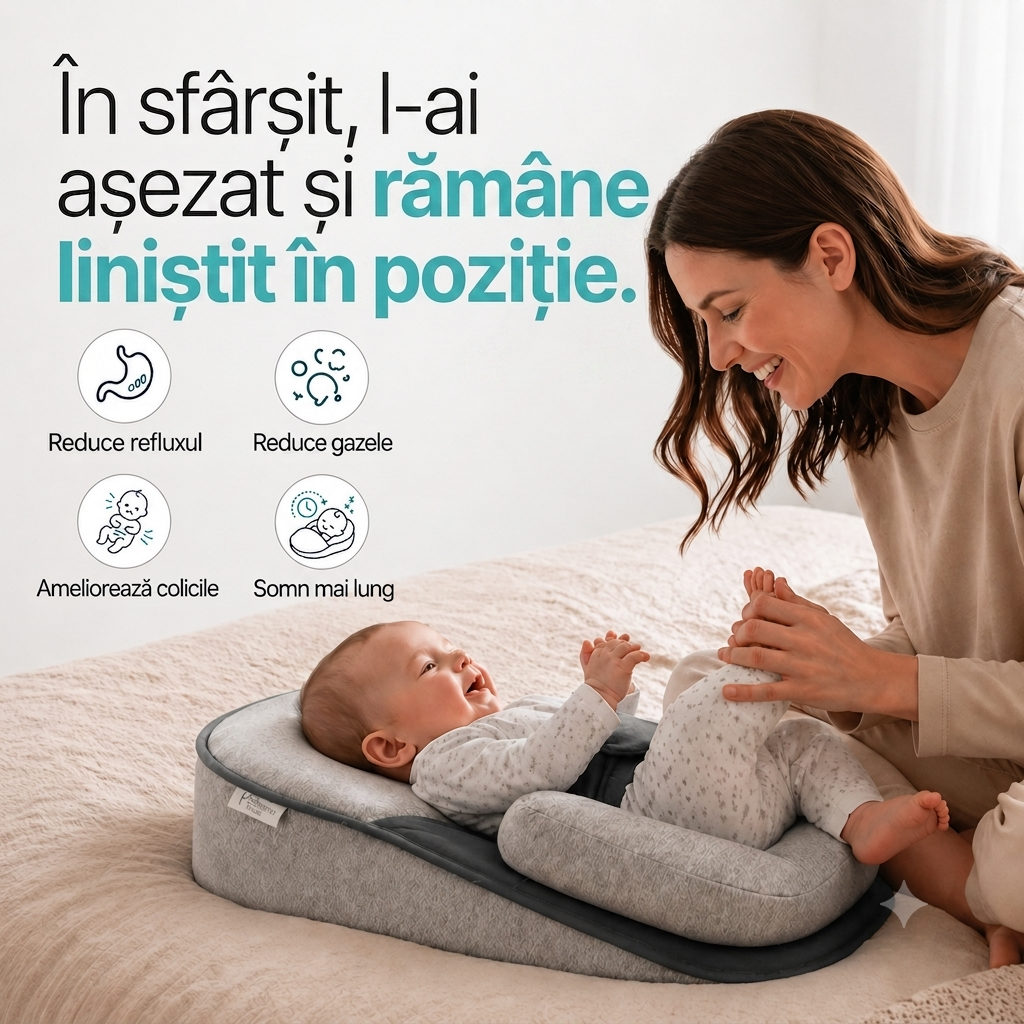 Leagănul Viselor – Pentru reflux, colici și un somn mai bun